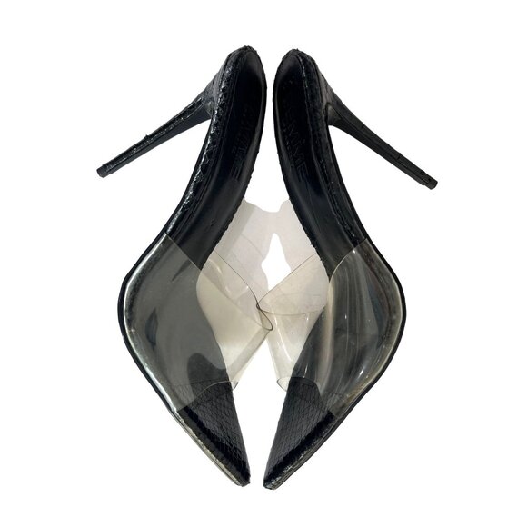 FEMME Gianni Mules in Black Clear - Picture 2 of 9